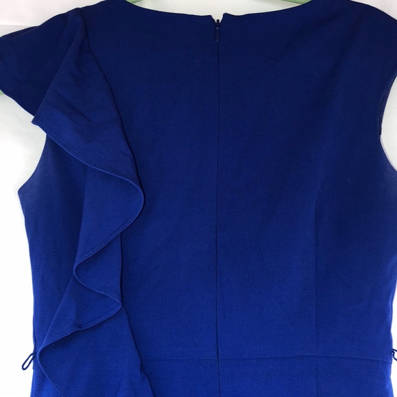 Calvin Klein Royal Blue Ruffled Accent Dress - Picture 8 of 8